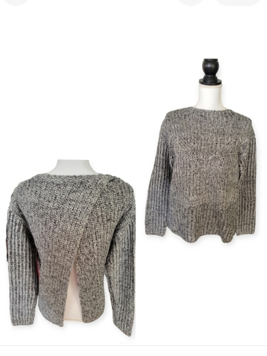 Endless Rose Sweaters - Anthropologie Endless Rose Heather Grey Split Back Sweater